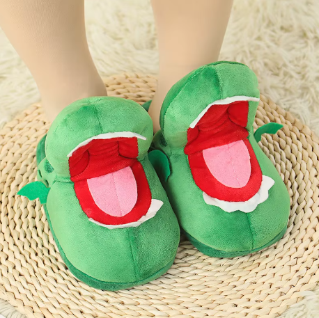 Pantuflas Cocodrilo que abre la boca